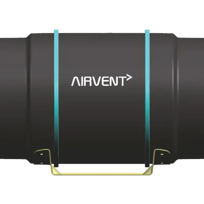 Airvent EC Motor Inline Fan Variable Speed w/speed dial 200mm 180W