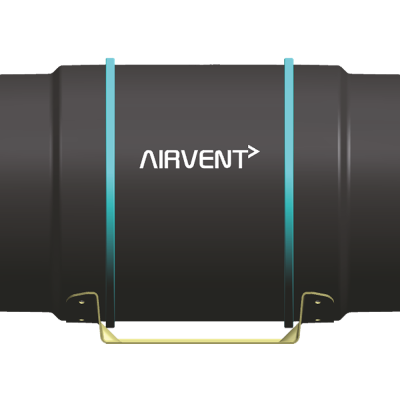 Airvent EC Motor Inline Fan Variable Speed 200mm PRO 70W