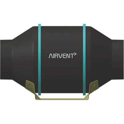 Airvent EC Motor Inline Fan Variable Speed w/speed dial 100mm 35W