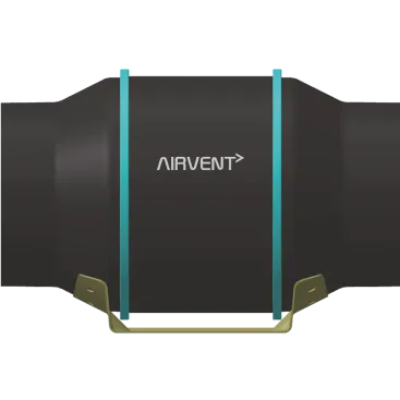 Airvent EC Motor Inline Fan Variable Speed w/speed dial & inBuilt ROT - 150mm 70W